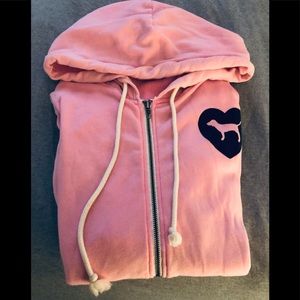 Pink zip up hoodie
